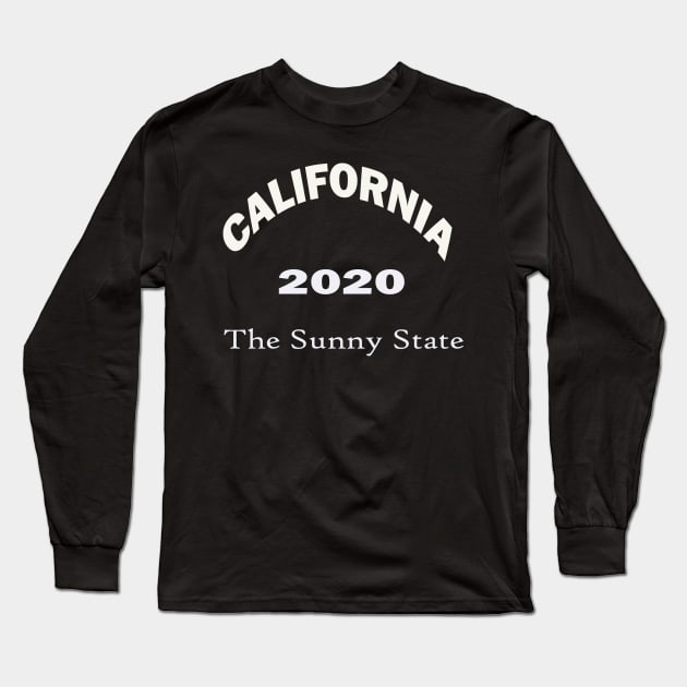 California the Sunny State Long Sleeve T-Shirt by Azamerch